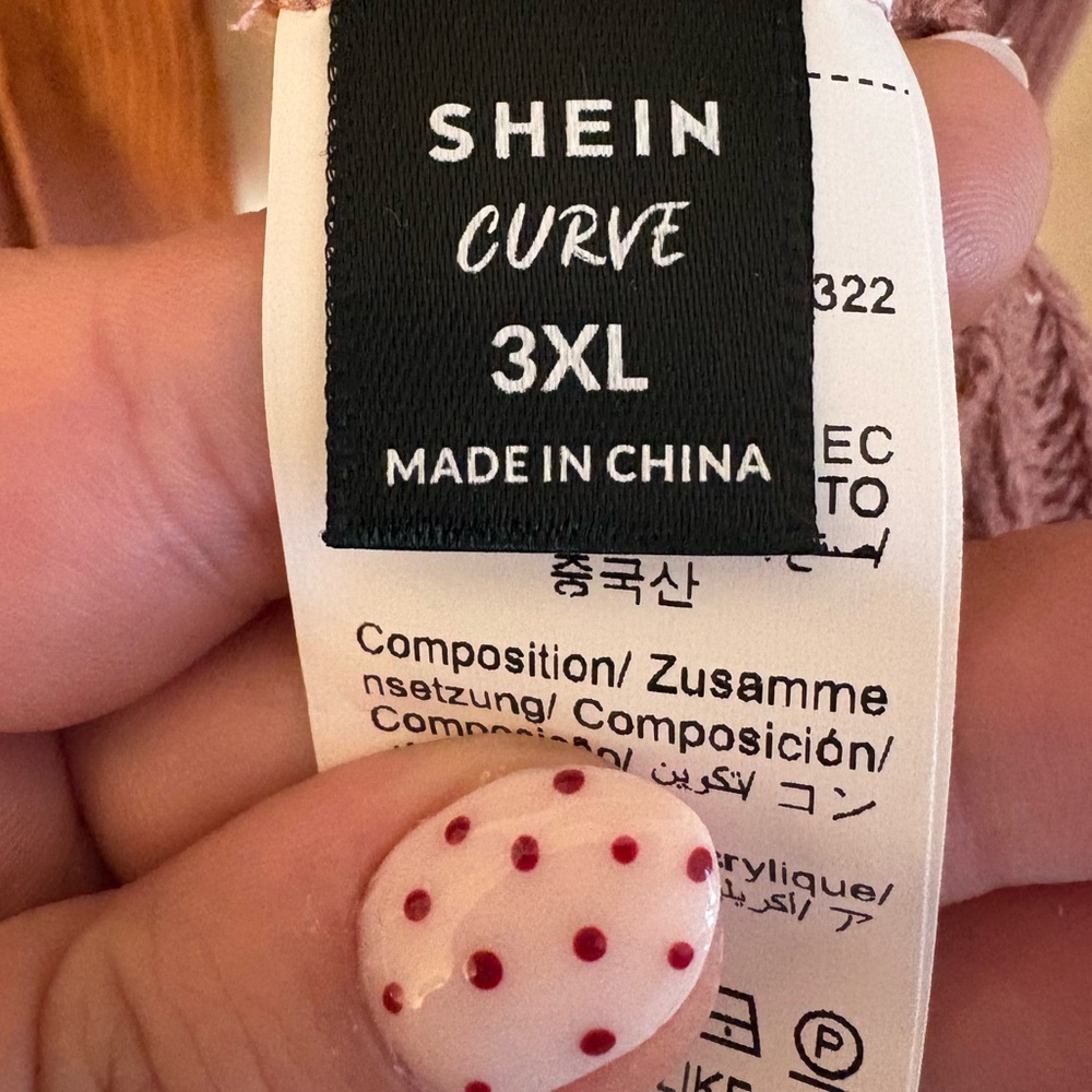 🤍NWOT SHEIN Curve Cardigan with Pearl Accents - Picture 3 of 3